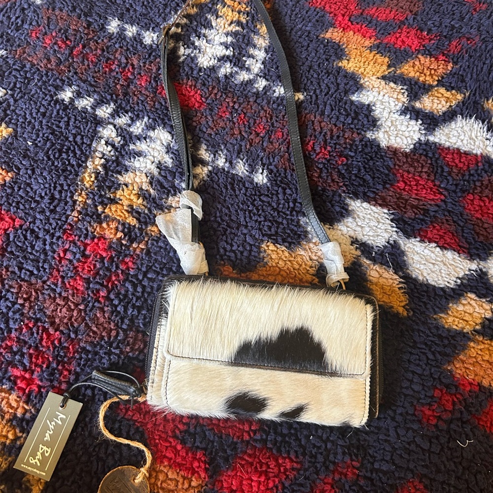 Myra Bag Black and White Crossbody
